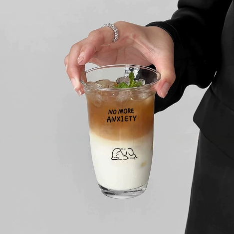 Cute Glass Cold Cup · 10.5 oz