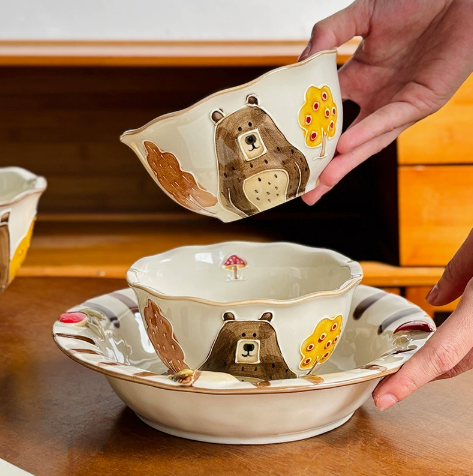Cute Bear Forest Series Tableware