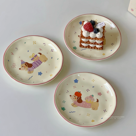 Dachshund Dessert Plate · 6"