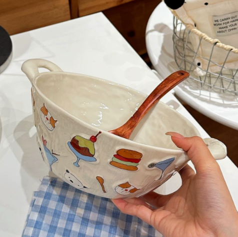 Summer Party Double-Ear Soup Bowl · 10.5"