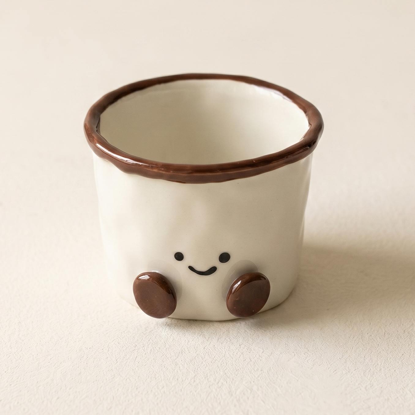 Cocoa Beans Hand-Pinch Mug · 10oz