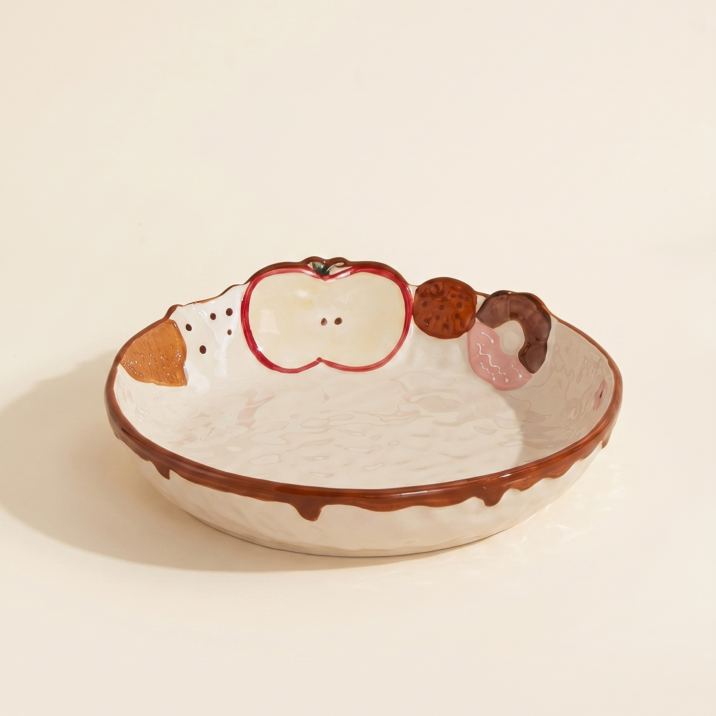 Embossed Apple Plate · 9"