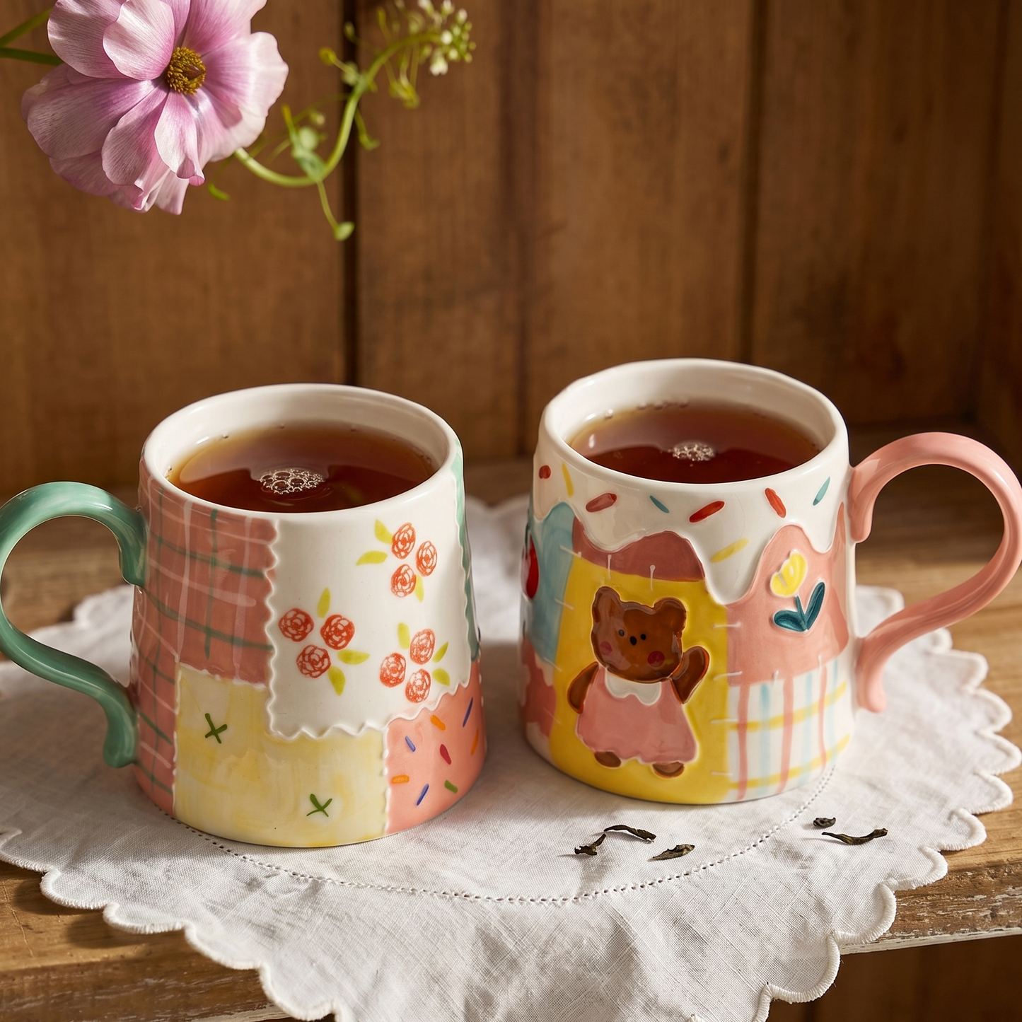 Embossed Ceramic Mug lifestyle - MoriMori Home