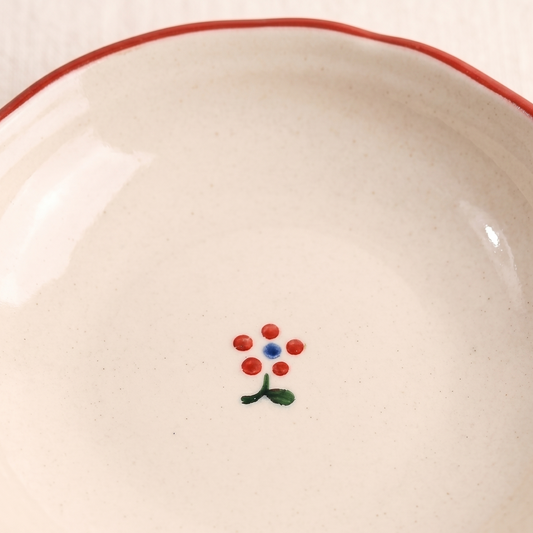 French Garden Ceramic Saucer detail - MoriMori Home