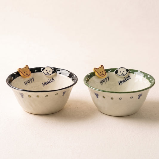 Pretzel Pals Ceramic Rice Bowl · 5" · 8oz
