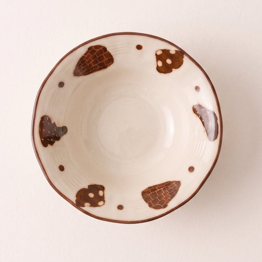 Woodland Mushroom Ceramic Soup Bowl · 8"