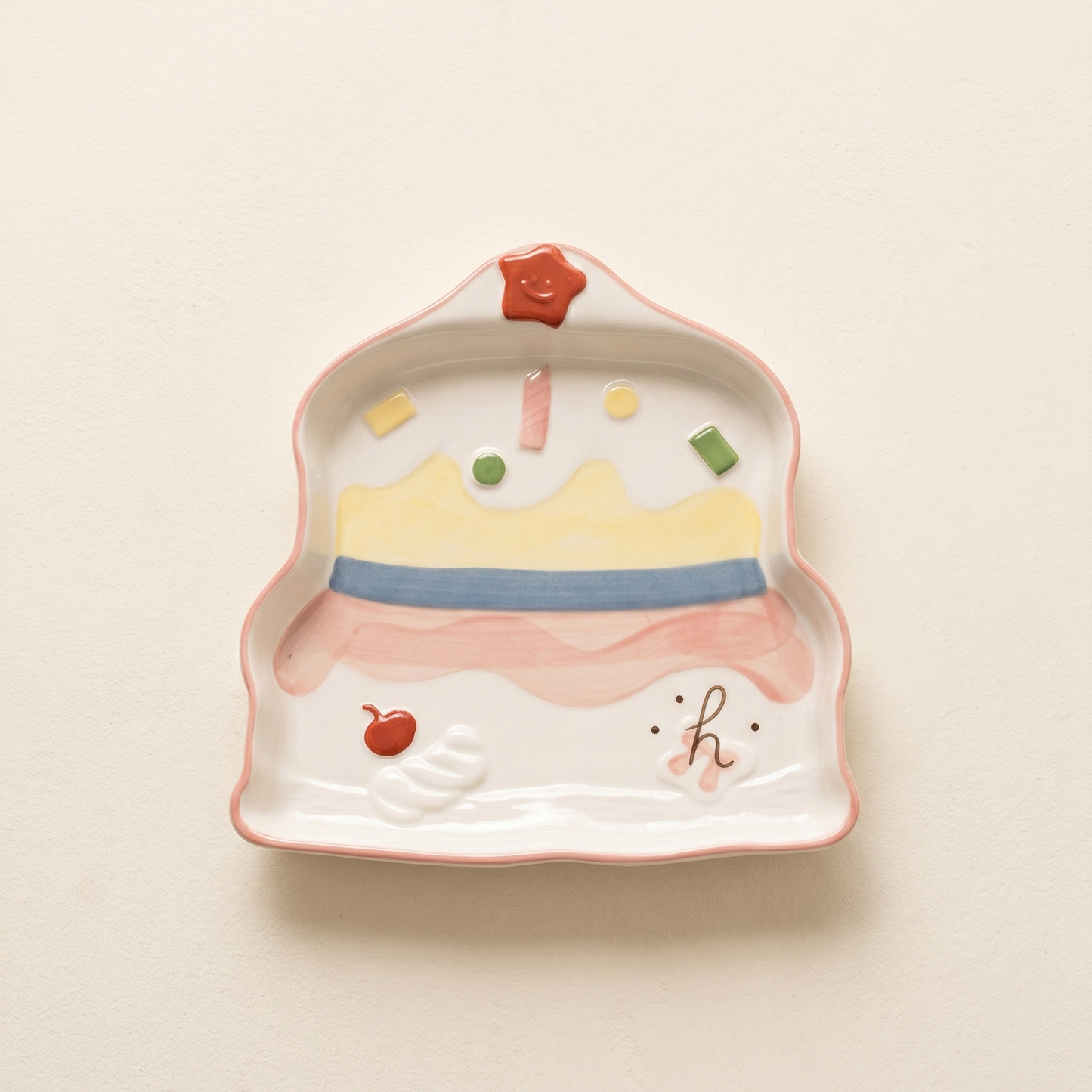 Long Live Happiness Palette Ceramic Plate · 7.5"