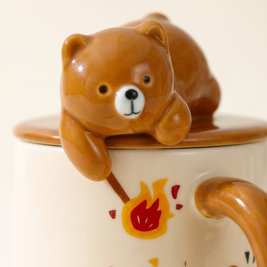 Papa Bear Ceramic Mug detail - MoriMori Home
