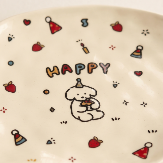 Puppy Cake Plate · 8"