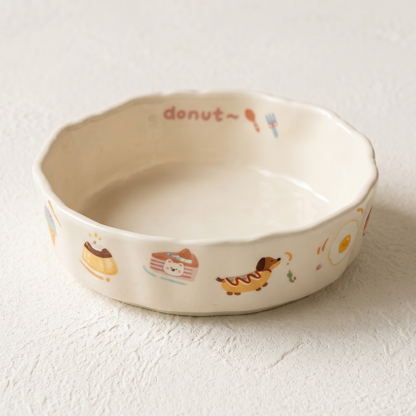 Puppy Cartoon Baking Plate · Irregular