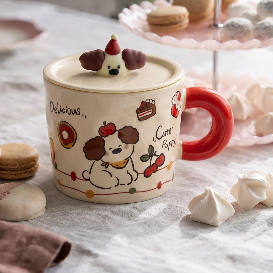 Puppy Party Ceramic Mug · 11.8 oz