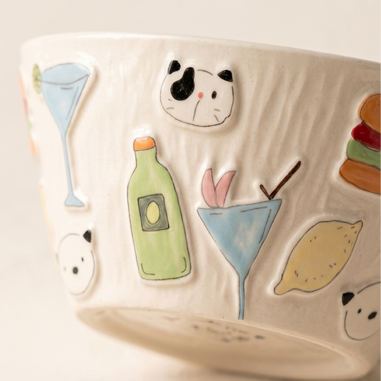 Summer Party Rice Bowl detail - MoriMori Home