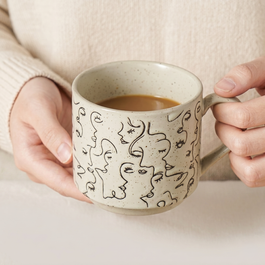 Vintage Style Ceramic Mug detail - MoriMori Home