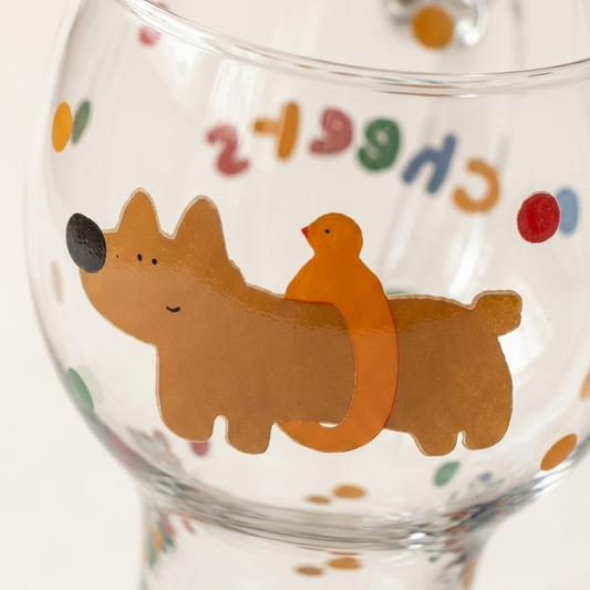 Worry-Free Puppy Beer Glass Mug all variants - MoriMori Home
