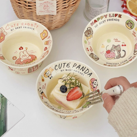 Creamy Ceramic Yogurt Bowl · 5"