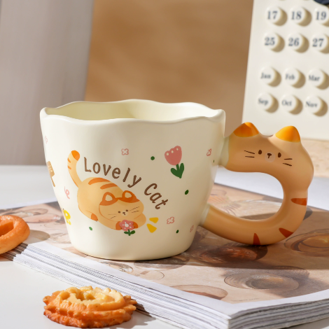 Cutie Cat Ceramic Mug · 10 oz