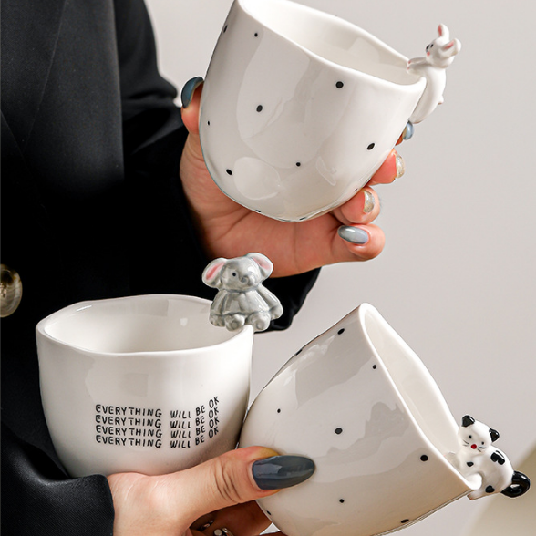 Small 3D Animal Ceramic Mug · 11.8 oz