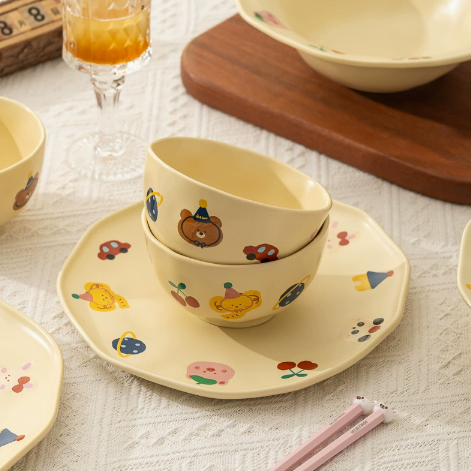 Animal Party Tableware Dining Set · 4-Piece
