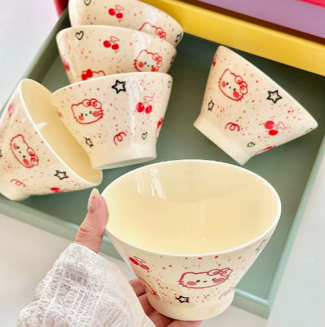 Cherry Kitten Hat Bowl lifestyle - MoriMori Home