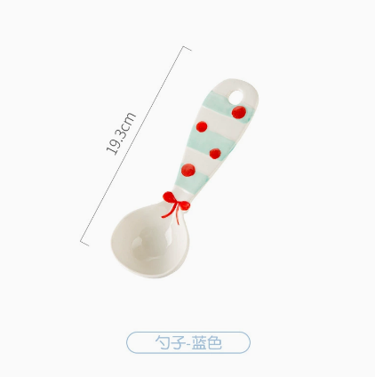 Creative Apple Elephant Ceramic Spoon · 7.6”