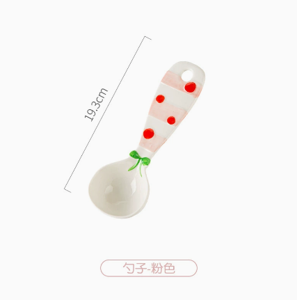 Creative Apple Elephant Ceramic Spoon · 7.6”