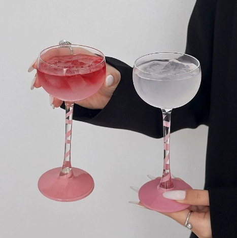 High-Appearance Cocktail Glass · Pink ribbon goblet · 4.4oz