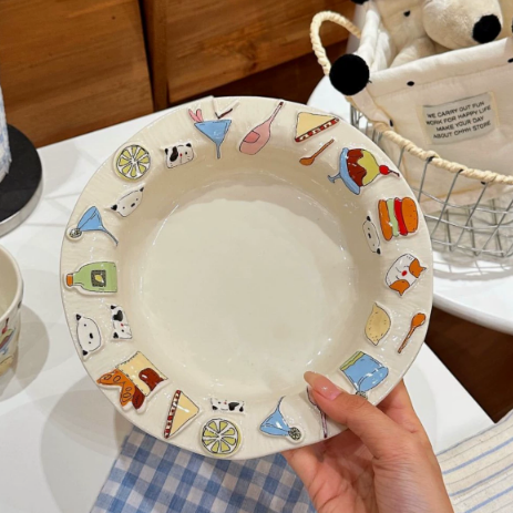 Summer Party Deep Plate · 8.5"