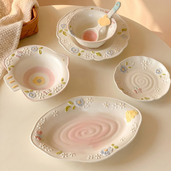 Four Season Birds Tableware Set · 5-piece