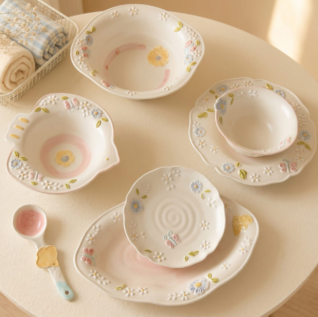 Four Season Birds Tableware Set · 5-piece