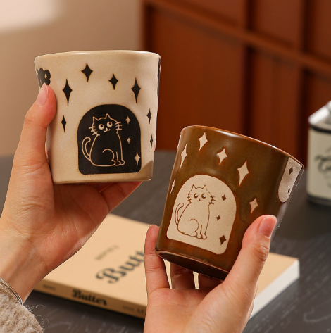 Cat Afternoon Tea Ceramic Cup · 11.8oz