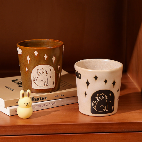 Cat Afternoon Tea Ceramic Cup · 11.8oz