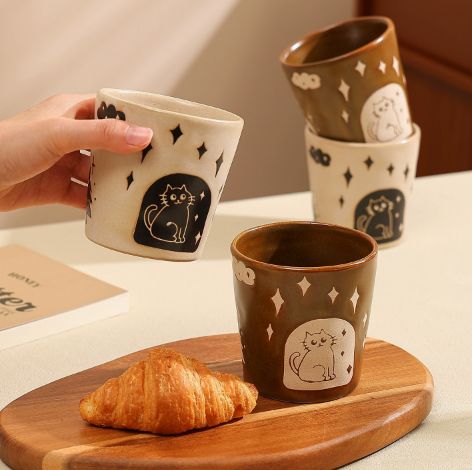 Cat Afternoon Tea Ceramic Cup · 11.8oz