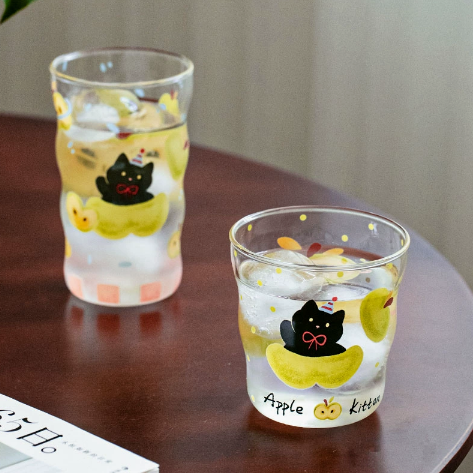 Fruity Apple Style Glass Cup
