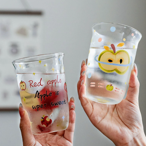 Fruity Apple Style Glass Cup