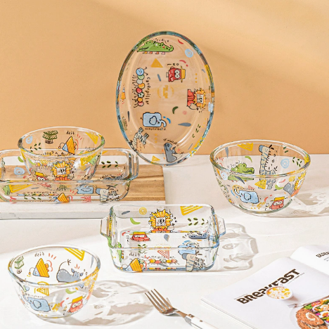 Animal Mori Friends Glass Tableware