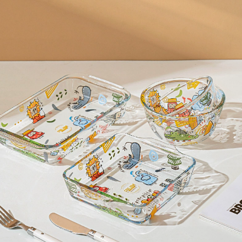 Animal Mori Friends Glass Tableware