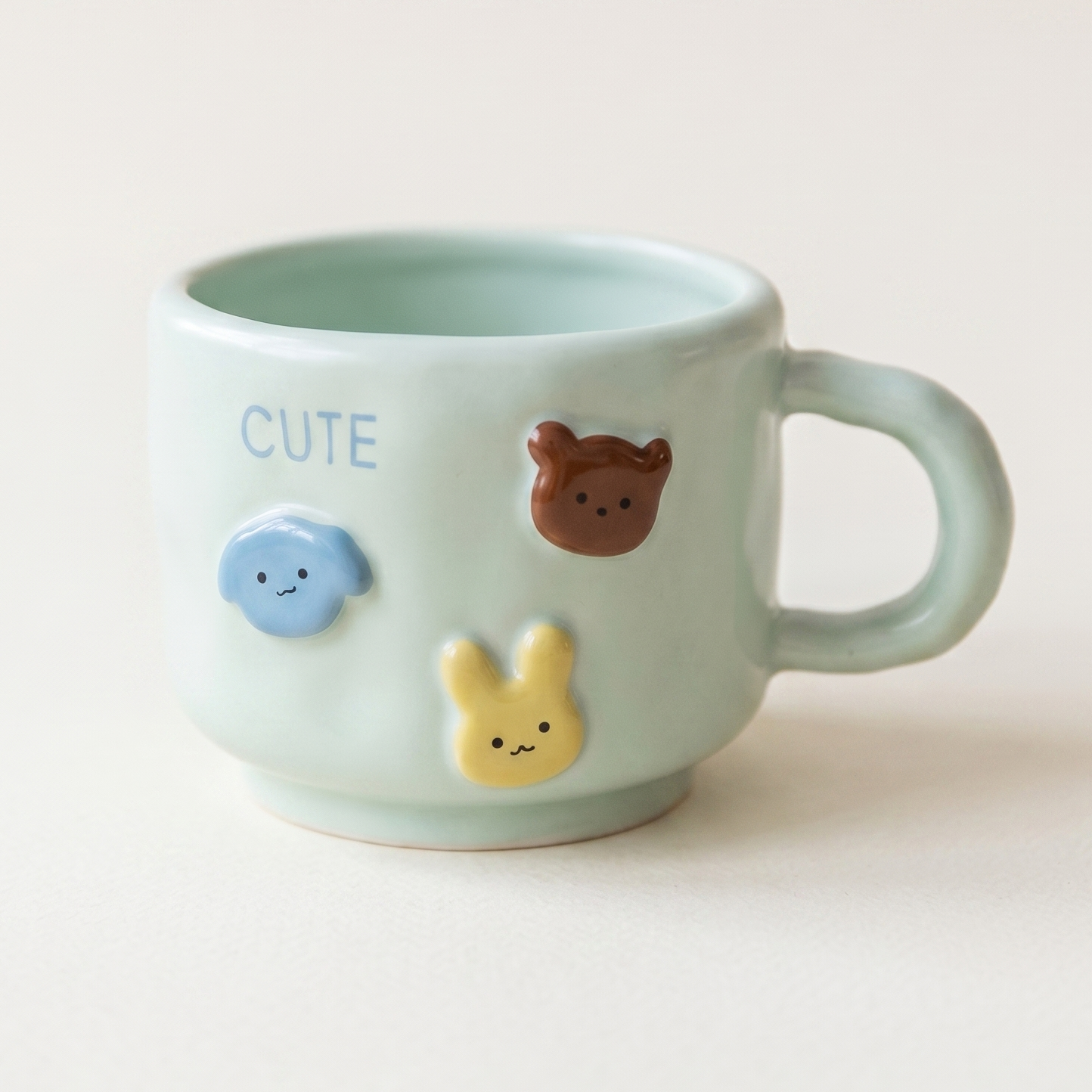 Animals Hand-Pinched Ceramic Mug detail - MoriMori Home