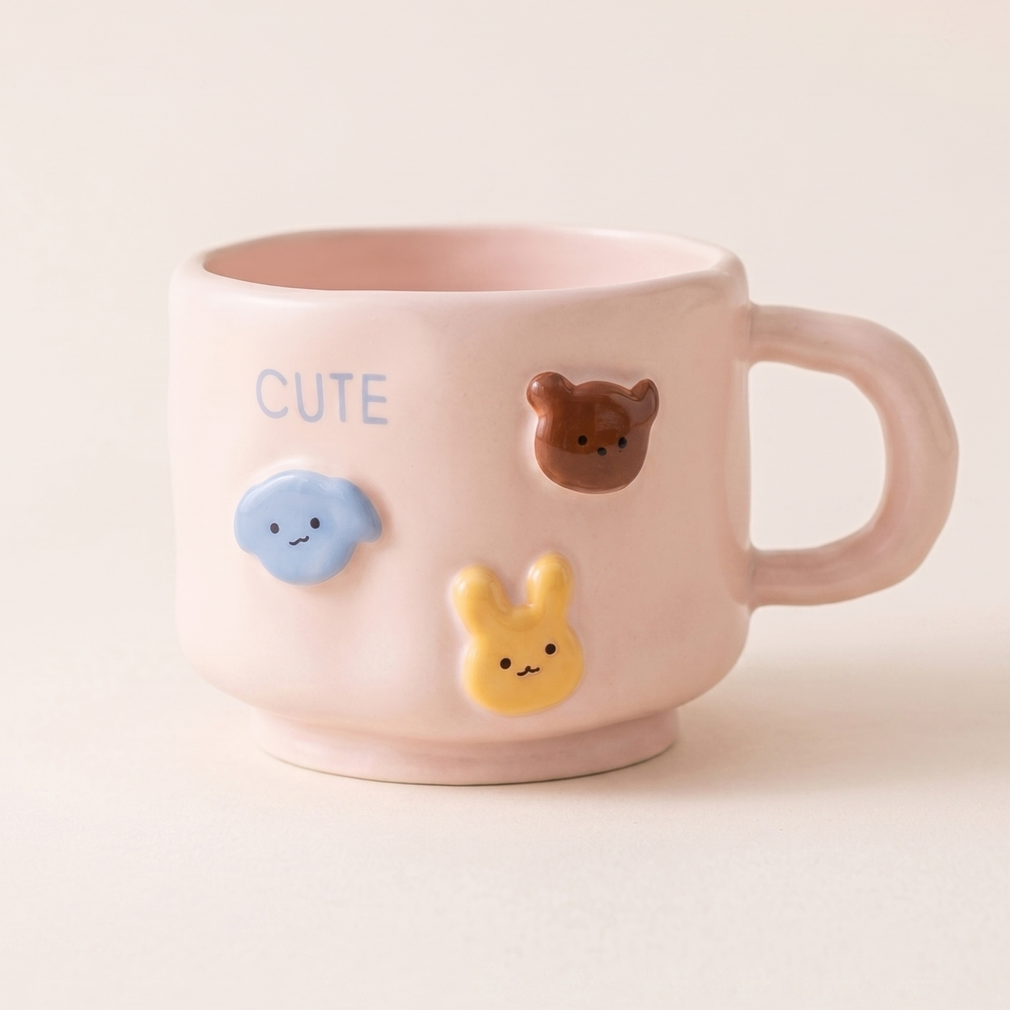 Animals Hand-Pinched Ceramic Mug Sage - MoriMori Home