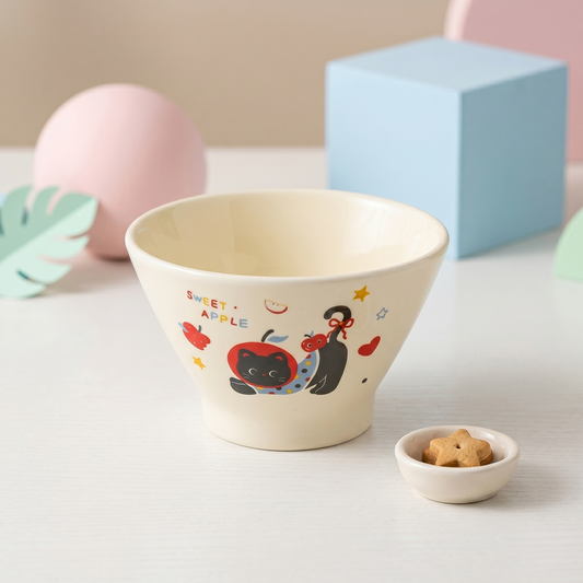 Apple Cat Bowl · 5"