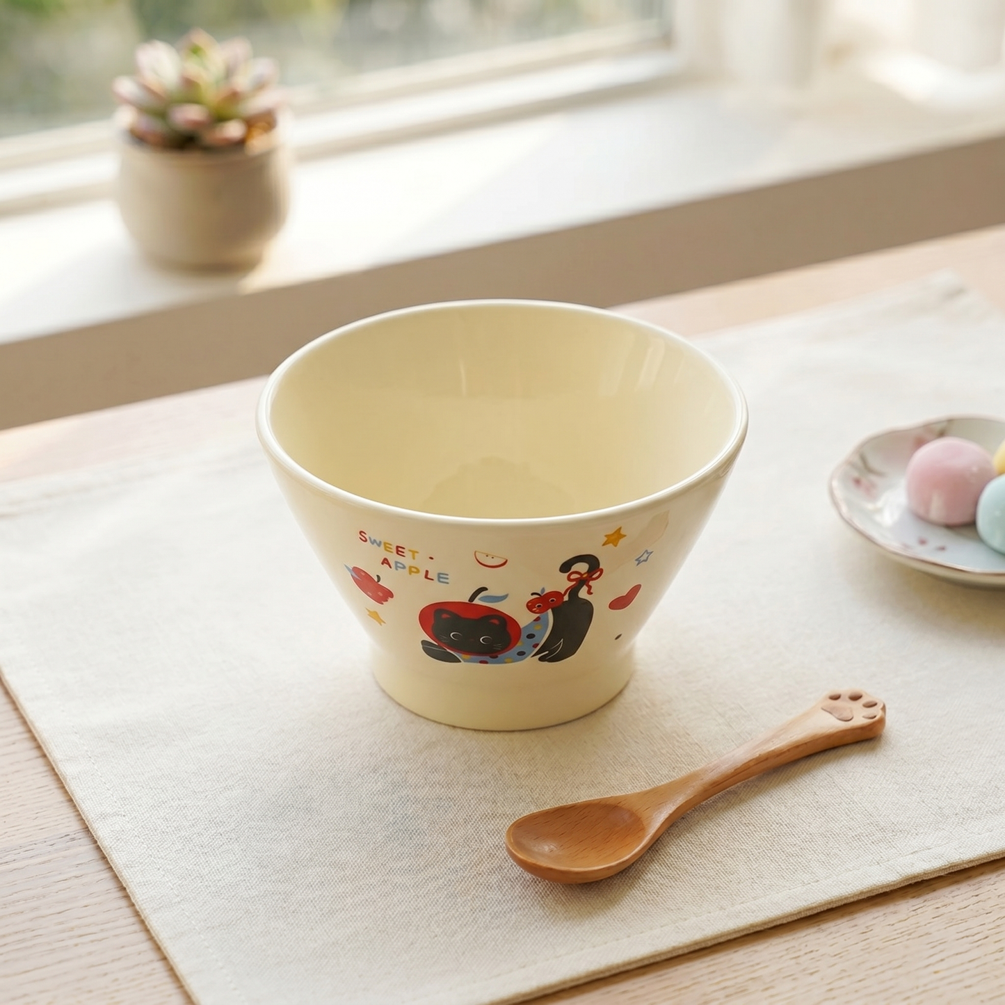Apple Cat Bowl · 5"