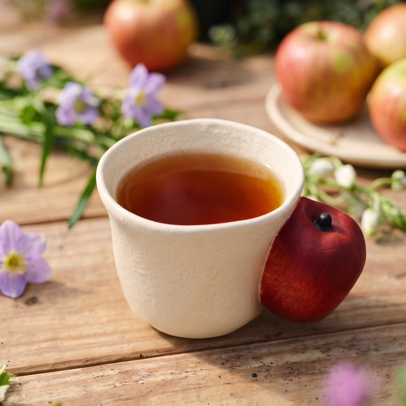 Apple Handle Coffee Cup styled - MoriMori Home