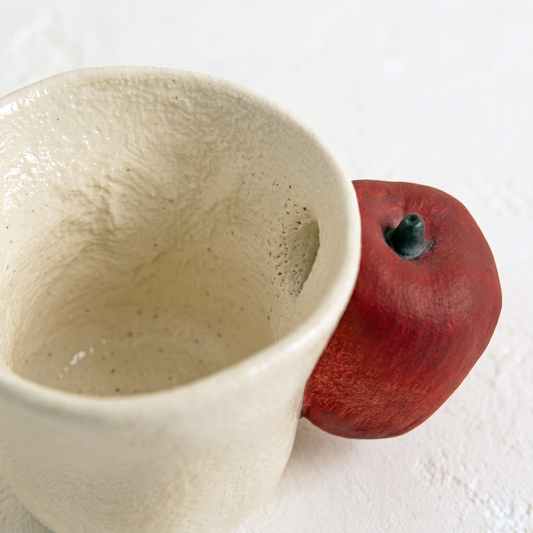 Apple Handle Coffee Cup detail - MoriMori Home