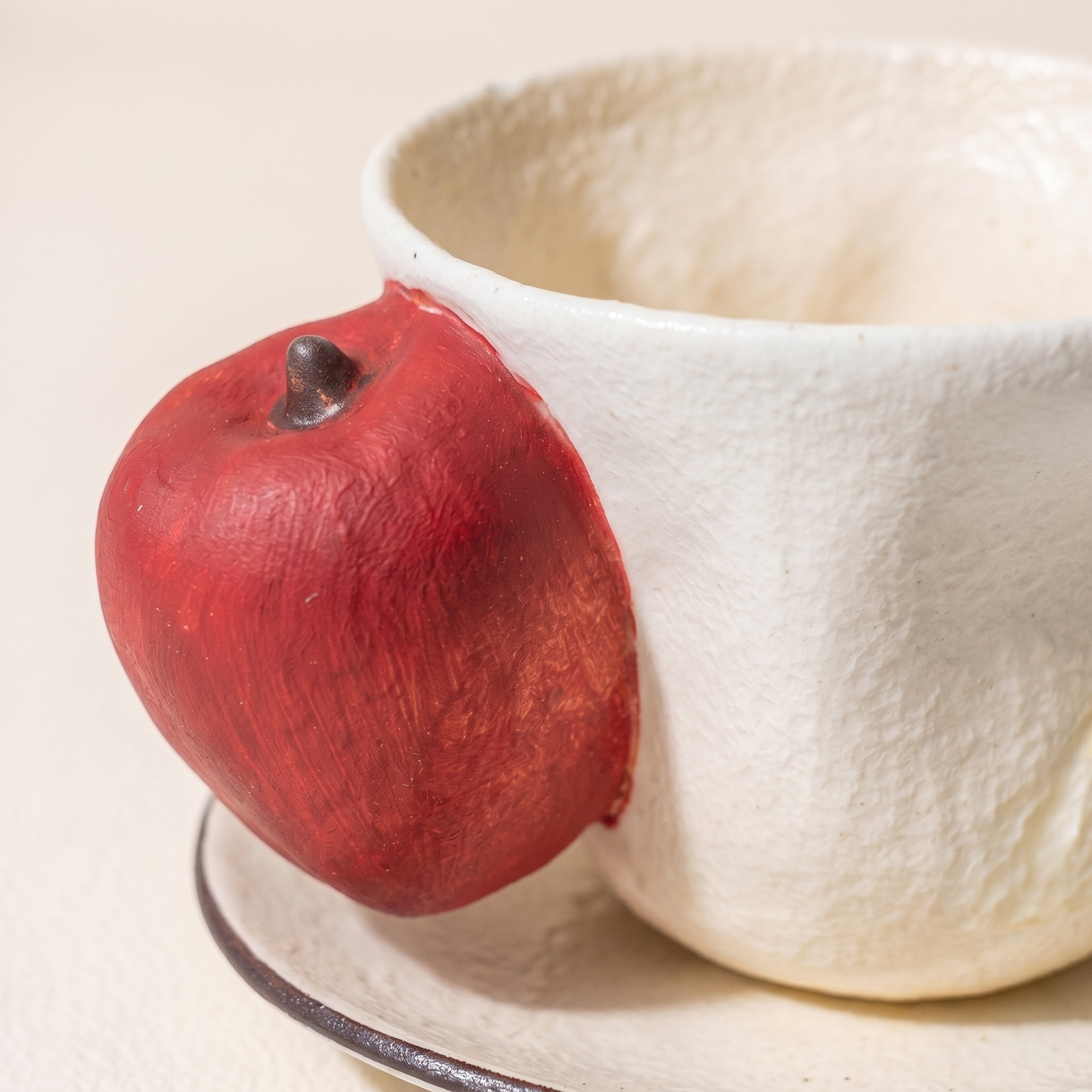 Apple Handle Cup and Saucer detail - MoriMori Home