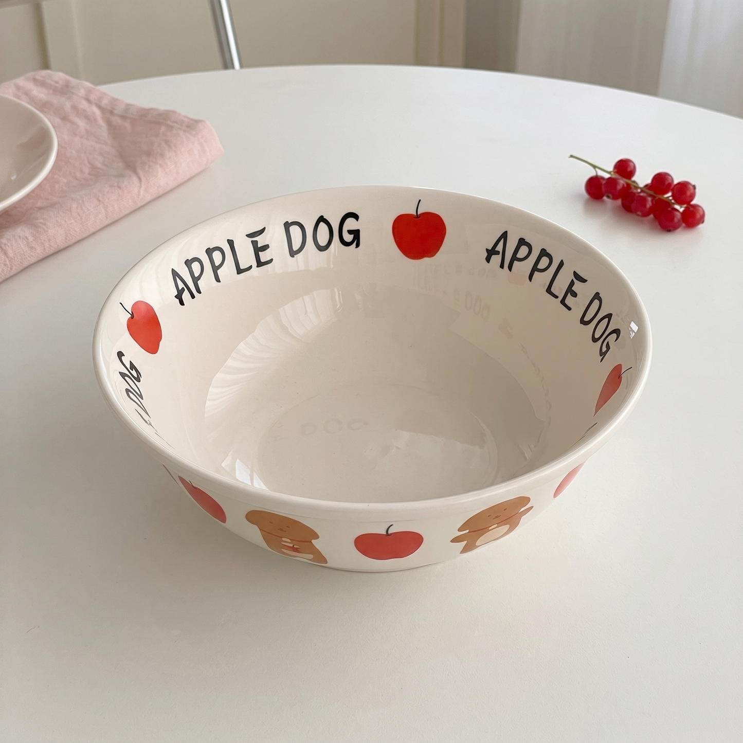 Puppy Ramen Ceramic Bowl · 8"