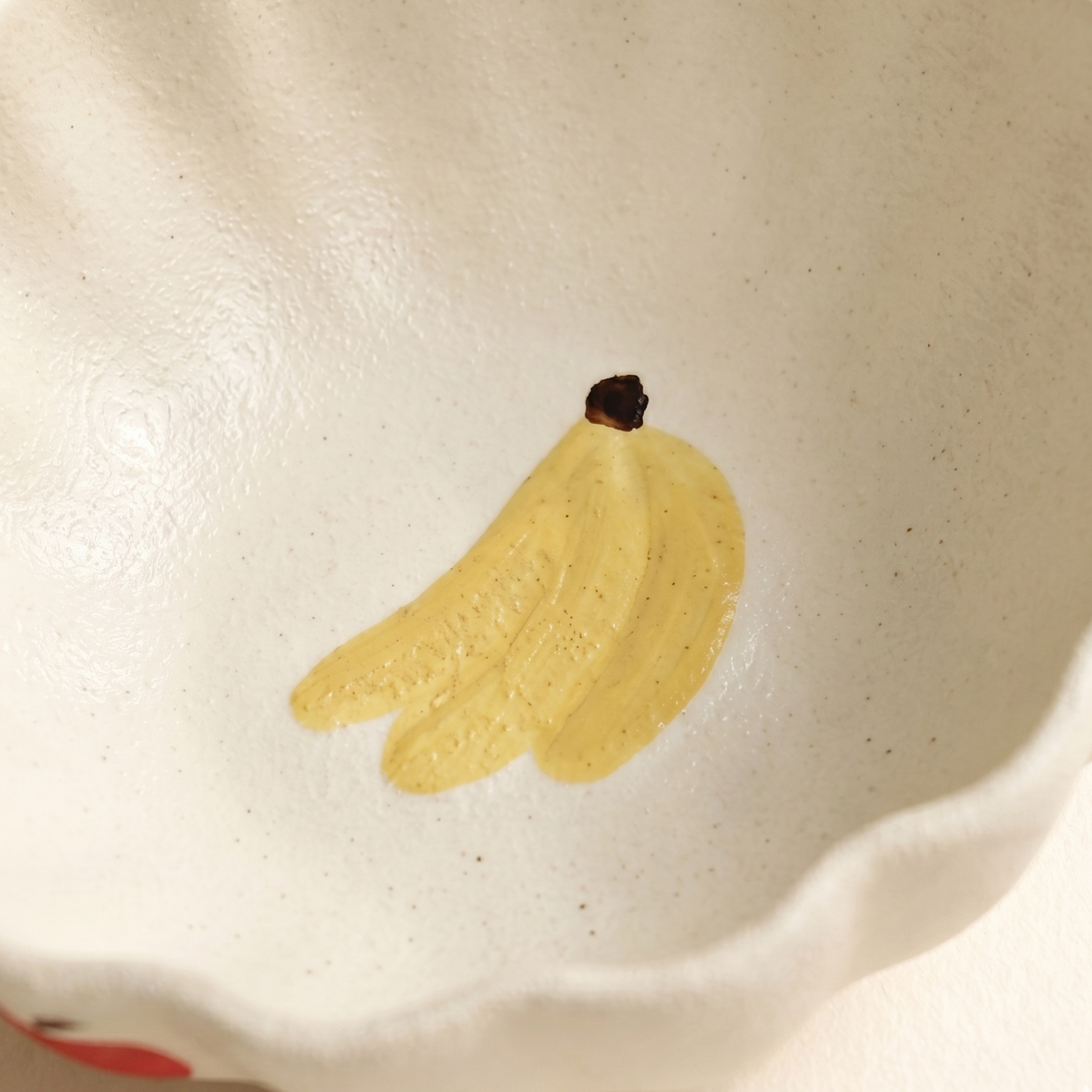 Banana Lace Ceramic Bowl detail - MoriMori Home
