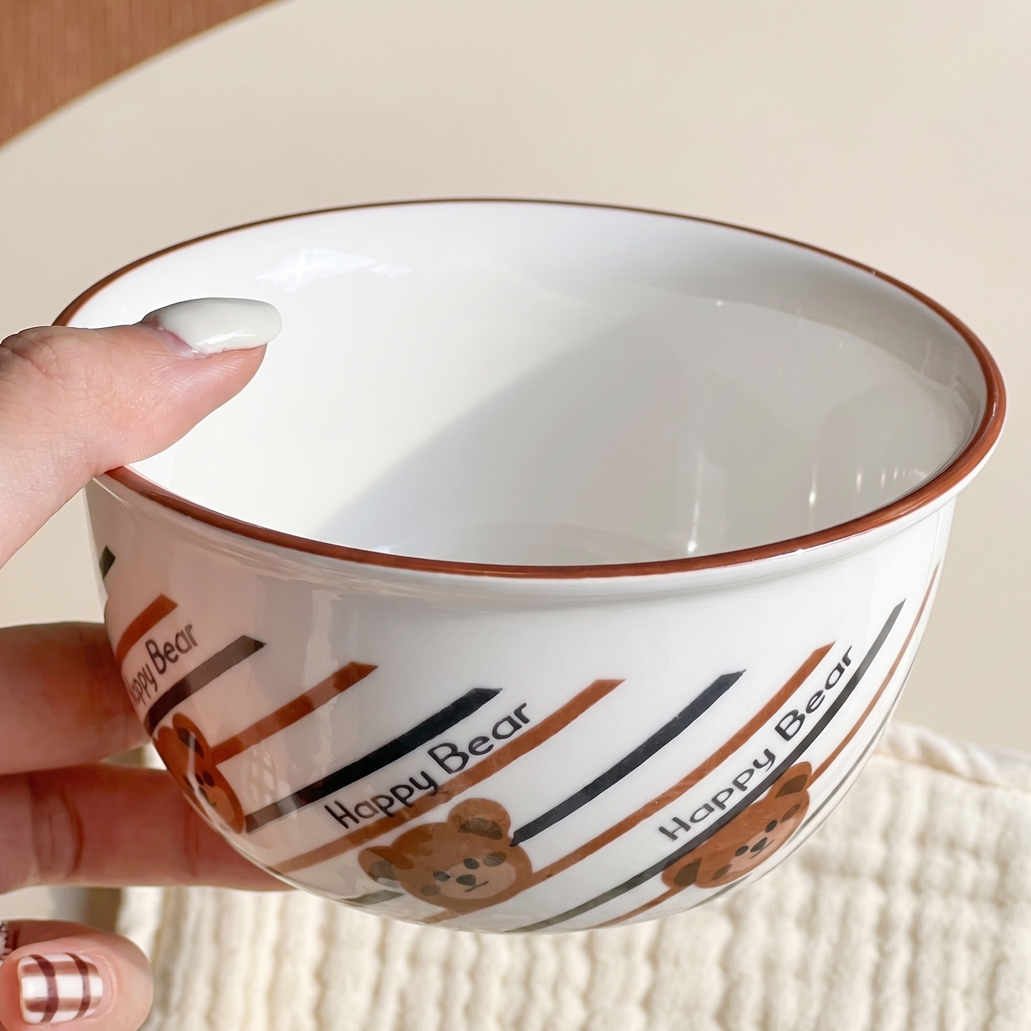 Bear Ceramic Bowl · 4.5" Pair