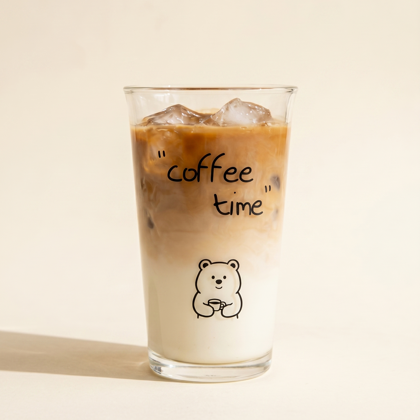 Bear Glass Cold Cup · 10.5 oz