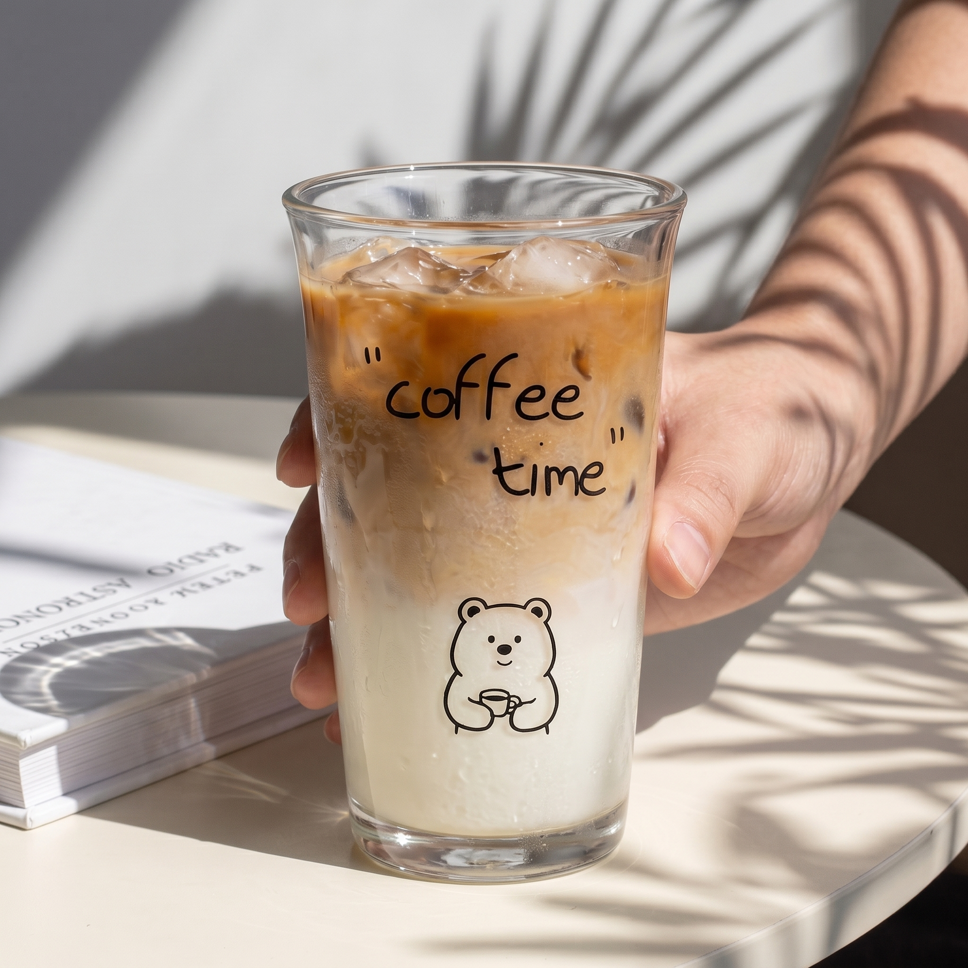 Bear Glass Cold Cup detail - MoriMori Home