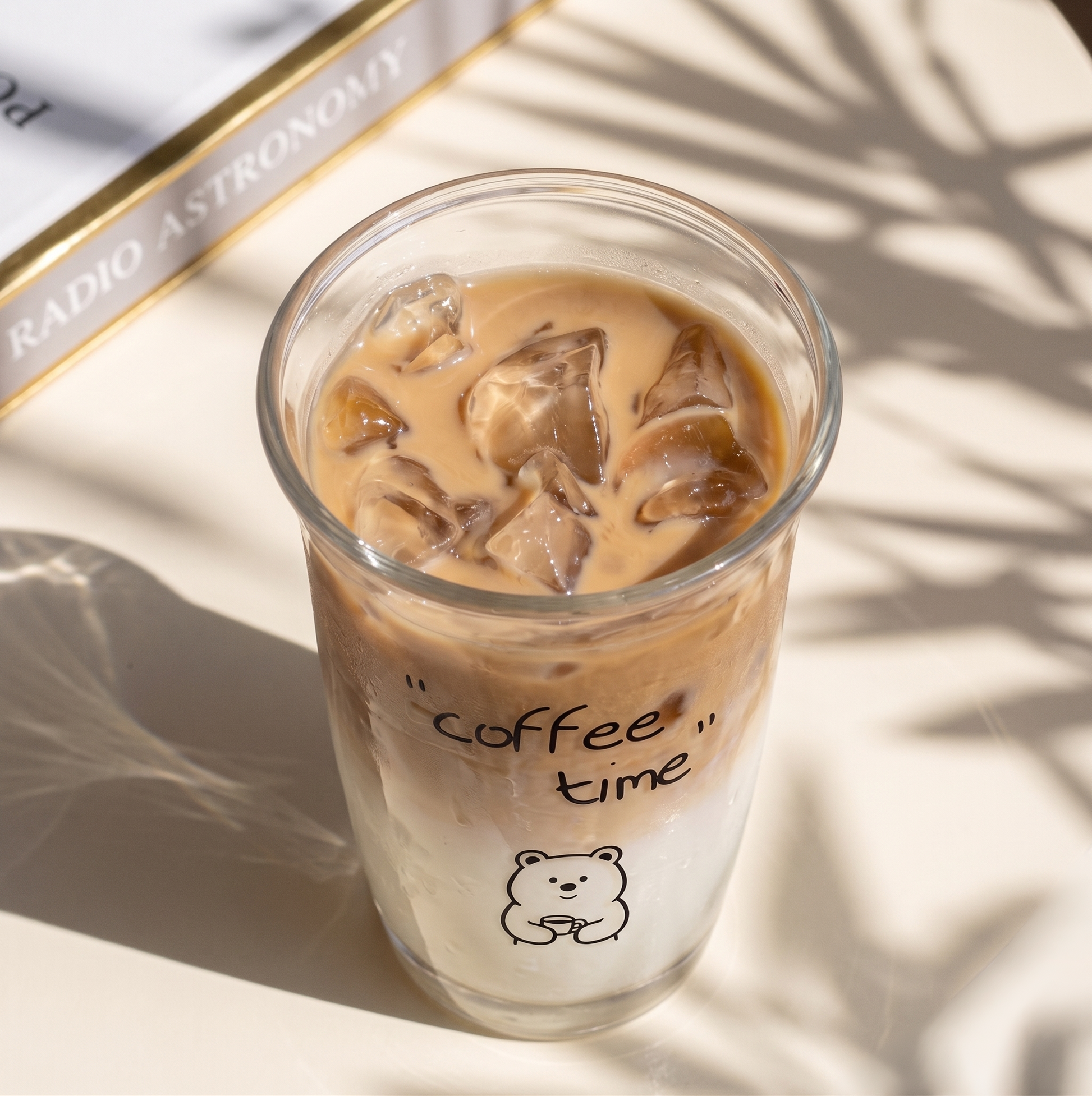 Bear Glass Cold Cup angled view - MoriMori Home