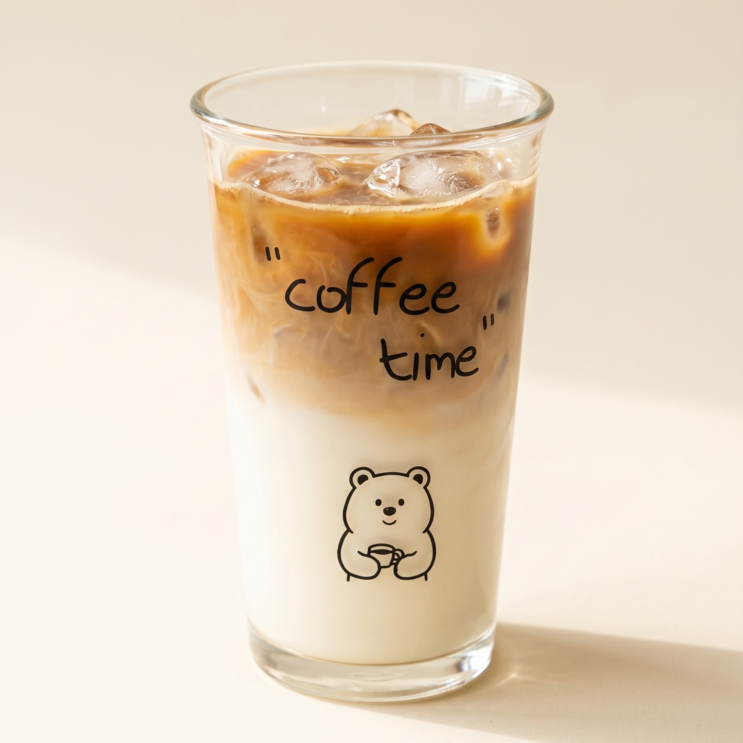 Bear Glass Cold Cup · 10.5 oz